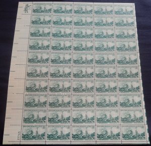 US #1244 5c New York World's Fair, F-VF NH or better,  FULL SHEET, post offic...