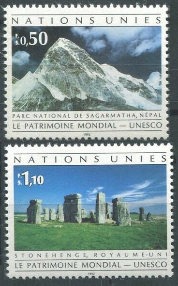 1992 UN Geneva 210-211 World Heritage 2,80 €