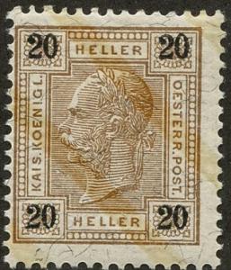Austria, Scott #76a, Unused, Hinged