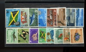 JAMAICA  ( 1964) #217 - 232, MINT SET, Cat $29 stamp