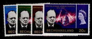 BECHUANALAND PROTECTORATE QEII SG194-197, 1964 churchill set, NH MINT.