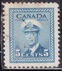 Canada 255 King George VI WWII War 1942