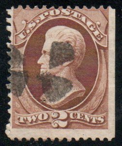 US #135 SCV $85 Fine+, crossroads cancel, clear grill!