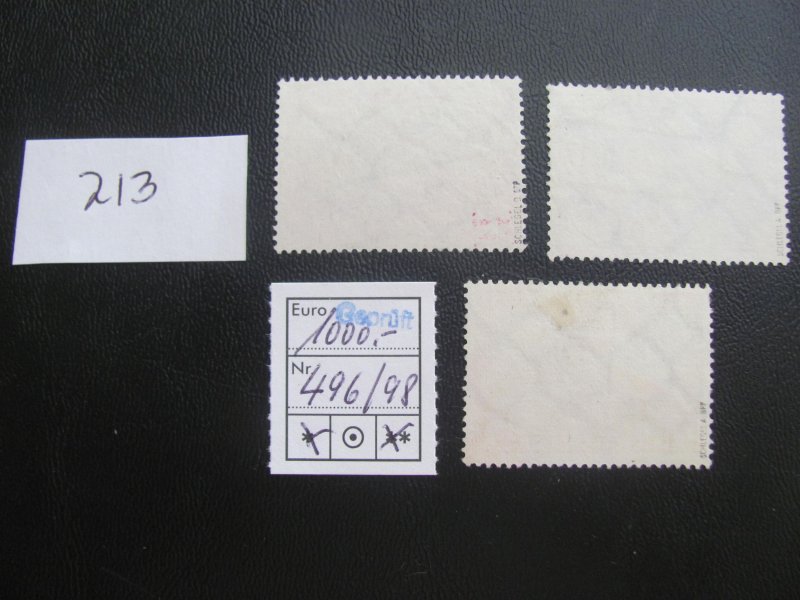 GERMANY 1933 USED SIGNED SCHLEGEL SC C43-45 ZEPPELEN SET  VF/XF 1000 EUROS (213)