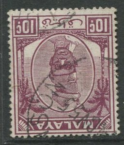 STAMP STATION PERTH Perak #111 Sultan Yussuf Izuddin Shah Used 1950