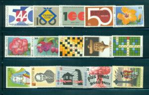 Belgium - 1995 Issues. MNH Complete Sets. $61.90.