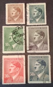 Bohemia and Moravia, 1941, Adolph Hitler, set of 22,