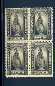 Scott #PR57 Newspaper Mint Block of 4 Stamps NH w/Weiss Cert (Stock #PR57-wb1)