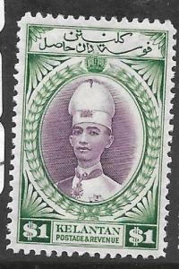 MALAYA KELANTAN  (P1211B) $1.00  SG51    MOG 