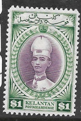 MALAYA KELANTAN  (P1211B) $1.00  SG51    MOG