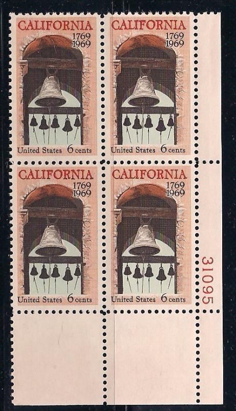 Plt Blk Sc# 1373 California Statehood MNH #31095 LR