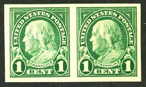 U.S. #575 MINT PAIR OG LH