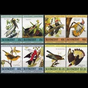 ST.VINCENT 1985 - Scott# 807-10 Birds Set of 8 NH