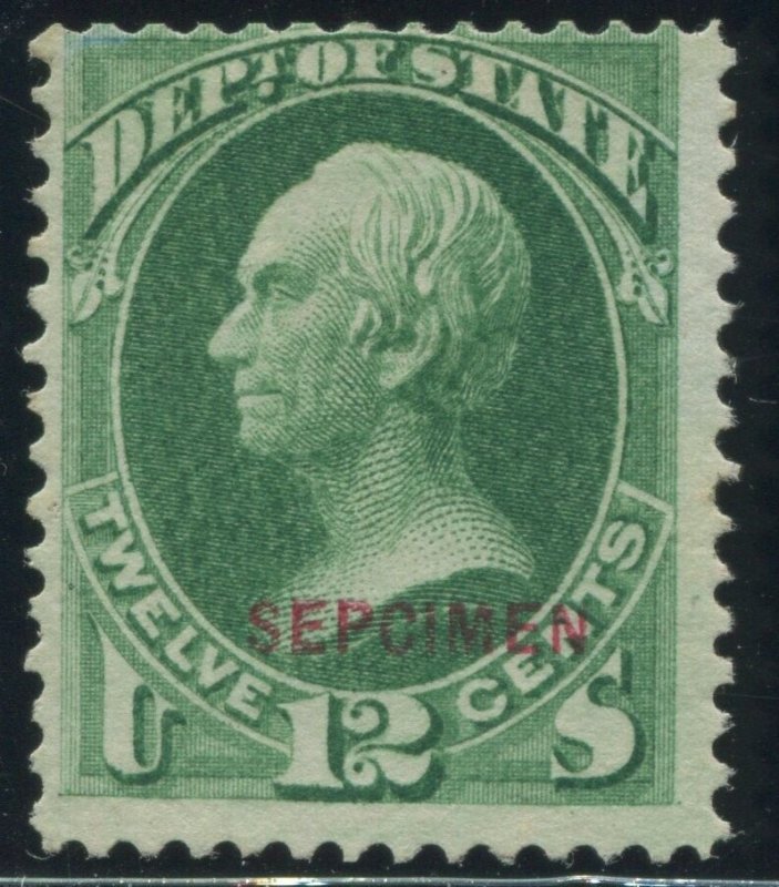 O63Sa State Dept Official 'SEPCIMEN' ERROR Specimen Unused Stamp HX1