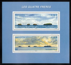 MAYOTTE 2009 Les Quatres Freres S/S; Scott 255; MNH