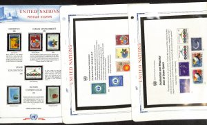 United Nations Stamp Collection in White Ace Album, Mint NH, 1982-1985