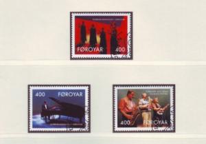 Faroe Islands Sc 247-9 1992 Nordic House stamp set used