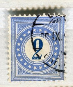 SWITZERLAND; 1878-80 early classic Postage Due issue used Shade of 2c. value