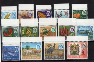 Southern Rhodesia 1964 QEII Pictorial MNH set SG92-105 WS34589