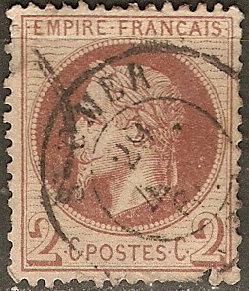 France 30 Y&T 30 Used F/VF 1863 SCV 25.00