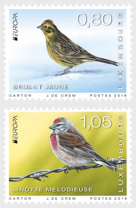 Luxembourg 2019 MNH Stamp Europa CEPT Birds