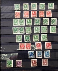 HERRICKSTAMP CANADA Unused Lot Hinged w/ OG. Pre-1940 Stock. Scott Approx $4900