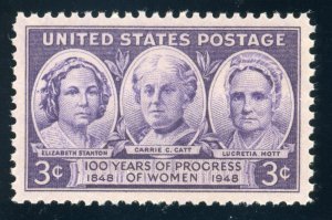 US Stamp #959 - 100 Years of Women 3c - PSE Cert - SUP 98 - MNH - SMQ $55.00