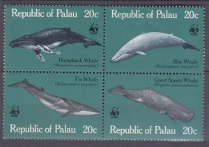 1983 Palau 20-23VB WWF - Whales 6,50 €