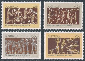 AUSTRALIA SC#853-856 Aboriginal Bark Paintings (1982) MNH