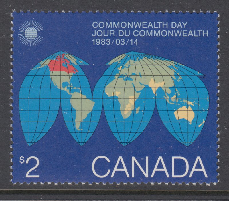 Canada 977 Map MNH VF