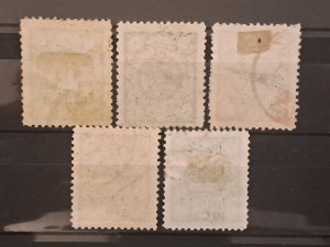 Iran / Persia / middle east Scott # C22 - C26 Airmail 1928-1929 used