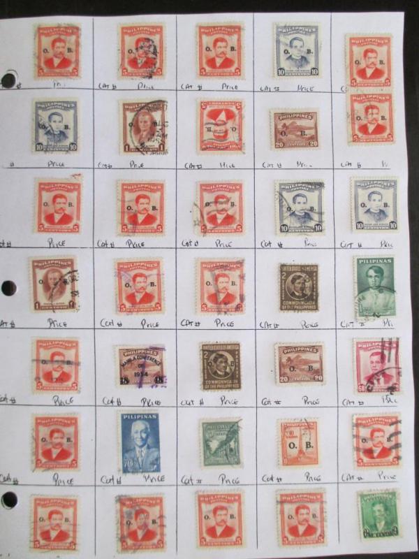 ~175 Philippines - Hinged On Pages - Unchecked - As Received (#C6)