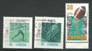 Can #1151-1154 used VF 1987 PD