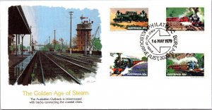 Australia 1979 FDC - The Golden Age Of Steam - Melbourne - J8751