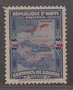 **Haitii, SC# C4A MLH, VF+, Signed Kessler, LW Charlat, DG, CV $75.00