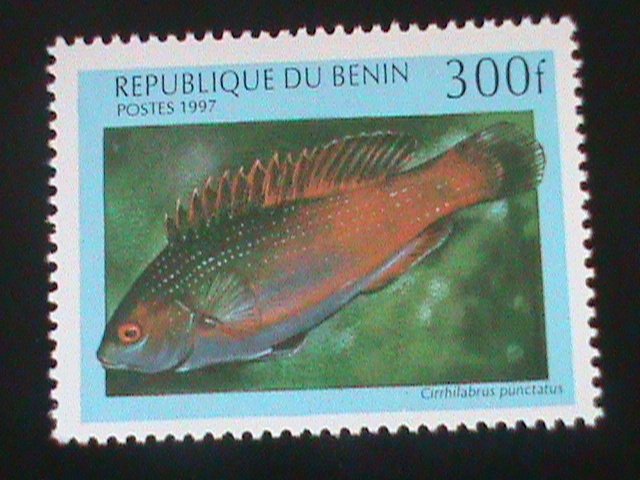 ​BENIN-1997-COLORFUL-BEAUTIFUL-LOVELY FISHES-MNH -VF-LAST ONE-HARD TO FIND