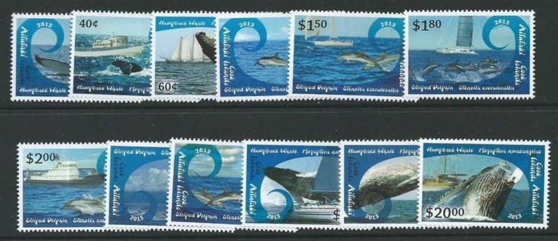 Australia Aitutaki #581-592 Whales Set (Never Hinged) cv$55.00