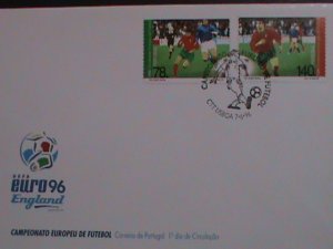 ​PORTUGA-1996 FDC-EURO'96 EUROPEAN SOCCER CHAMPIONSHIPS-ENGLAND- MNH FDC VF