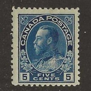 Canada Sc #111  5c  blue LH VF