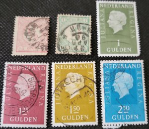 Netherlands, 1876-94 Numerals & Q. Juliana reign 1969-75,used, SCV$1.55