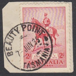 TASMANIA 1935 2d Jubilee BEAUTY POINT cds...................................Q857