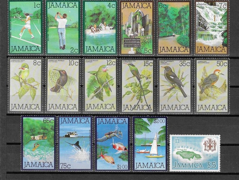 JAMAICA 1979/84 SG 461/477 MNH