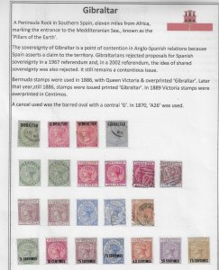 GIBRALTAR Collection QV-QEII of approx. 430 stamps, mainly - 39772