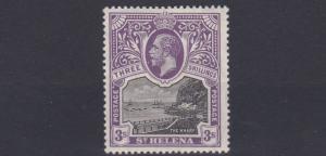 ST HELENA  1912 - 16      S G  81   3/-  BLACK &  VIOLET    MH  