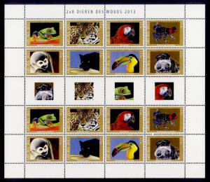 Aruba Sc# 433 MNH Wildlife 2013 (M/S of 16)