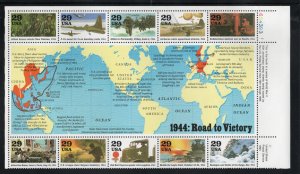 ALLY'S STAMPS US Plate Block Scott #2838 29c World War II- 1944 [10] MNH [P-43]