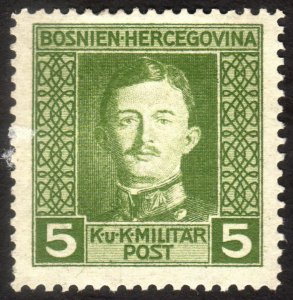 1917, Bosnia 5h, MNG, Sc 106