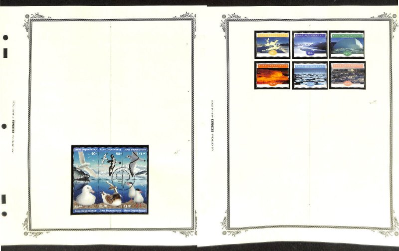 New Zealand Stamp Collection on 10 Scott Specialty Pages, Ross Dependency (BB)