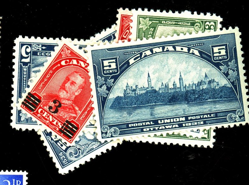 CANADA 191-4 202 4 8 MINT FVF OG LH Cat $63