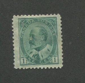 1903 Canada 1 Cent Green Stamp Scott #89 King Edward VII CV $45